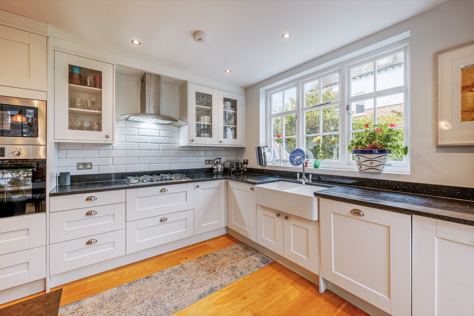 Kitchen overlooking the garden