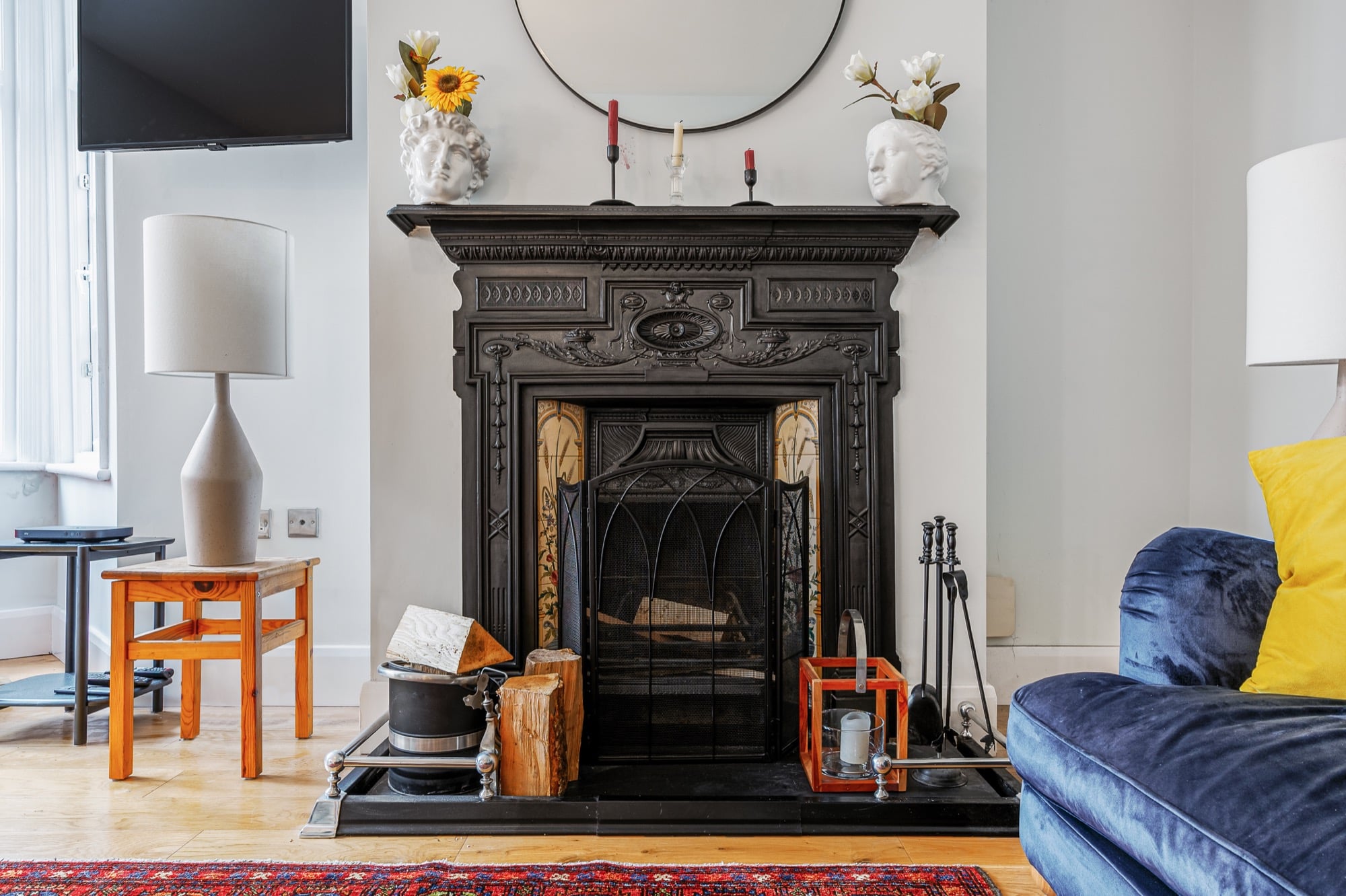 Period fireplace detail