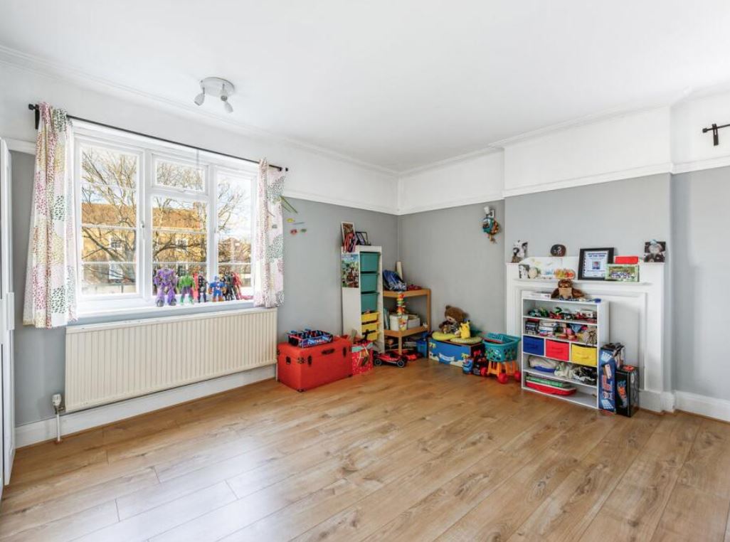Room with a window and storage at Little Ealing Lane, W5